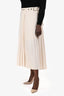 Brunello Cucinelli Beige Pleated Maxi Skirt Size 42