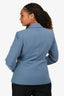 Max Mara Blue Cashmere Single Breasted Blazer Size 8 US