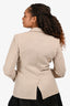 Max Mara Heather Beige Cashmere Single Breasted Blazer Size 8