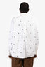 Sportmax White Cotton Grommet Button Down Shirt Estimated Size 10