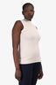 'S Max Mara Beige Mock Neck Sleeveless Top Estimated Size M