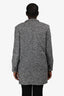 Max Mara Heather Grey Wool Single Breasted Blazer Estimated Size 10