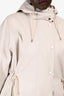 Max Mara Beige Cotton 'The Cube' Cinched Coat Size M