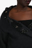 Blumarine Grey Mohair/Wool Crystal Embellished Cardigan Size 46