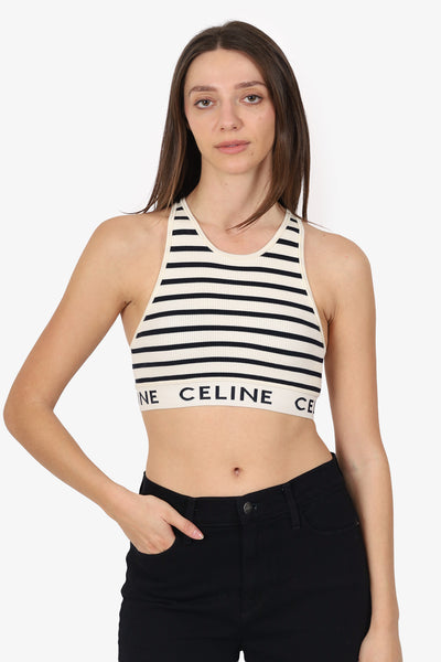CELINE ブラトップ スポーツXS Celine by Hedi Slimane - Black Women Casual Top | JHROP Preloved