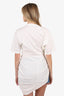 Alexander Wang White Ruched T-shirt Dress Size XS