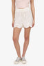 Zimmermann Ivory Lightburst Textured Shorts Size 2