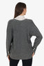 3.1 Phillip Lim Grey Wool Pearl Detail Sweater Size XS