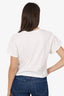 Christian Dior White Floral Print Logo T-Shirt Size 13 Kids