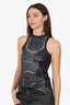 Balmain Black Trompe L'oeil Tank Top Size XS