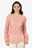 Miu Miu Pink Wool Knit Sweater Size 38