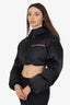 Prada Sport Black Down Cropped Jacket Size M