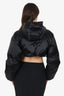 Prada Sport Black Down Cropped Jacket Size M