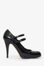 Miu Miu Black Patent Leather Mary Jane Pumps Size 39.5
