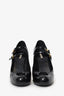 Miu Miu Black Patent Leather Mary Jane Pumps Size 39.5