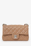 Pre-Loved Chanel™ 2023 Brown Quilted Lambskin Mini Rectangular Flap Bag