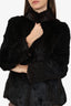 Opera Dark Brown Rabbit Fur Coat Size S