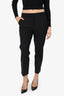 Theory Black Wool Cropped Trousers Size 6