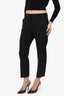 Theory Black Wool Cropped Trousers Size 6