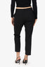 Theory Black Wool Cropped Trousers Size 6