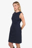 Theory Navy Blue Wool Sleeveless Dress Size 8