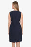 Theory Navy Blue Wool Sleeveless Dress Size 8