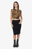 Theory Black Wool Pencil Skirt Size 6