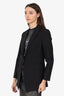 Theory Black Wool Single Breasted Blazer Size 6