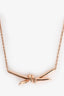 Tiffany & Co. 18K Rose Gold Knot Necklace