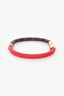 Louis Vuitton Brown/Red Leather Daily Confidential Bracelet
