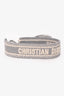 Christian Dior Grey/White Friendship Bracelet Duo