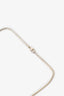 Louis Vuitton Silver Tone Lock Pendant Necklace