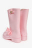 Red Valentino Pink Rubber Bow Detail Rain Boots Size 38