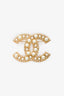 Pre-Loved Chanel™ 2021 Gold Tone Metal/Faux Pearl CC Brooch