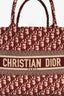Christian Dior 2019 Burgundy Oblique Jacquard Medium Book Tote