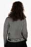 Christian Dior Black/White Houndstooth Cashmere Sweater Size 4