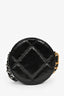 Pre-Loved Chanel™ Black Leather Quilted 19 Round Crossbody Bag