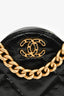 Pre-Loved Chanel™ Black Leather Quilted 19 Round Crossbody Bag