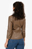 The Row Taupe Lambskin Single Breasted Blazer Size 4