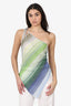 Missoni Green Asymmetric Strappy Top Size 44