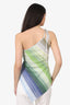 Missoni Green Asymmetric Strappy Top Size 44