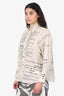 Zimmerman Cream/Black Embroidered Blouse Size 0