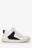 Celine White/Black Leather CT-02 Mid Top Sneaker Size 40