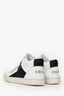 Celine White/Black Leather CT-02 Mid Top Sneaker Size 40