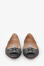 Manolo Blahnik Grey Satin Hangisi Flats Size 40.5
