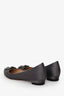 Manolo Blahnik Grey Satin Hangisi Flats Size 40.5