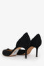 Manolo Blahnik Black Fabric Crystal Embellished Hangisi Heels Size 40