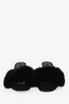 Alexander Wang Black Faux Fur Cur Out Heel Sandals Size 40