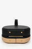 Louis Vuitton 2018 Black/Beige Leather Boite Chapeau Top Handle with Strap