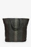 Bottega Veneta Black Intrecciato Leather Top Handle Tote Bag with Strap